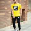 ست تیشرت وشلوار مردانه Nike مدل Zilan (زرد)